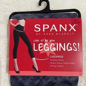 Spanx Women's Cropped Printed Seamless Leggings Size S/P